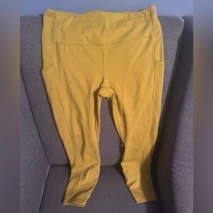 Athleta Yellow Workout Pants